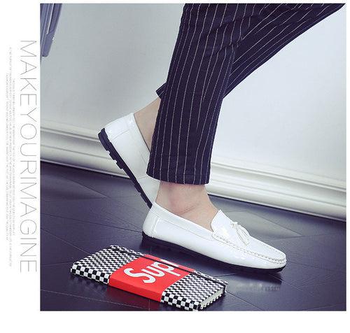 new men's driving peas shoes white lazy casual shoes breathable men's shoes single shoes   generation