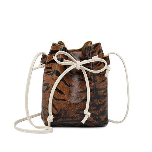 Korean style striped personalized storage bag drawstring bag drawstring gift corduroy cute ear storage