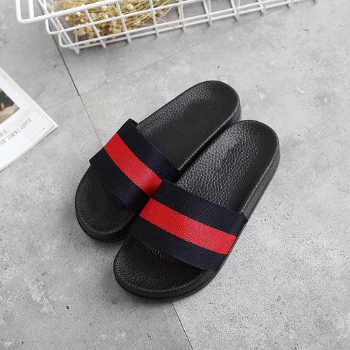 slippers male summer slip net red couple word drag social spirit guy Korean version fast hand red