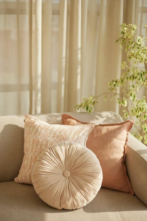 Cuddle Blush Round Cushion by Sanctuary Living