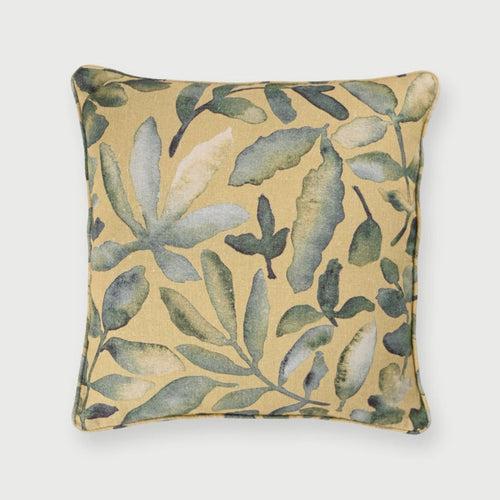Flora Ochre Linen Cushion Cover by Sanctuary Living