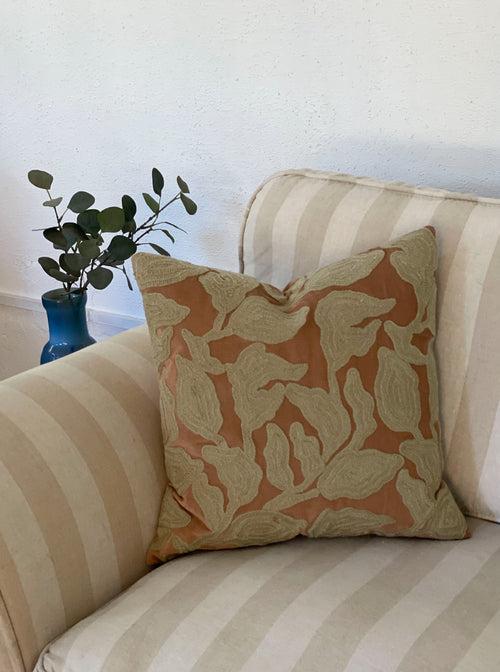Cascade Embroidered Spice Cushion Cover by Sanctuary Living