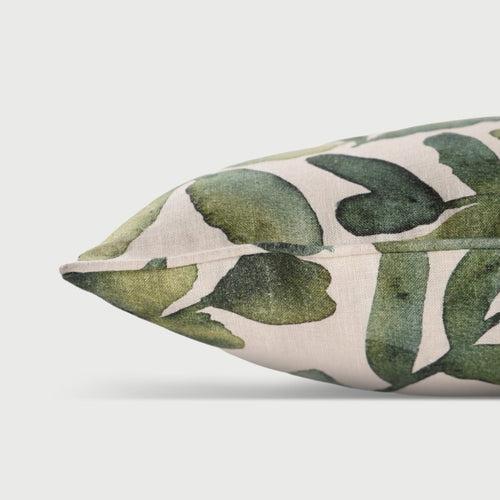 Flora Ivory Linen Cushion Cover by Sanctuary Living