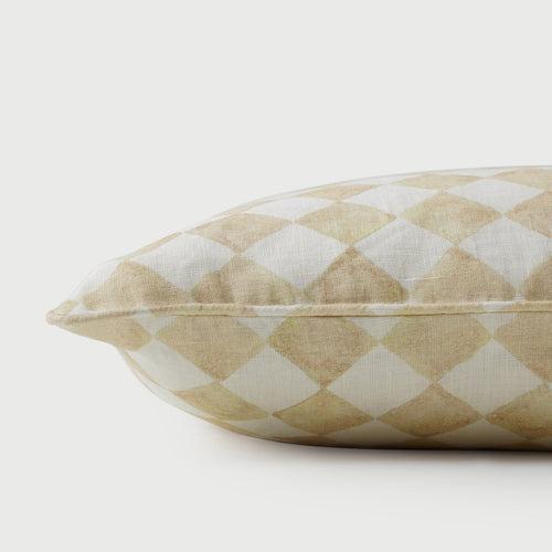 Checker Beige Cushion Cover by Sanctuary Living
