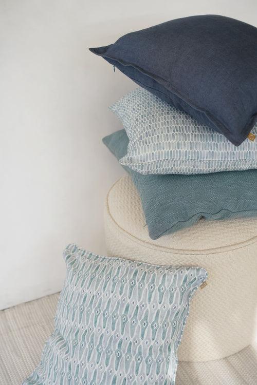 Mosaic Blue Oblong Cushion Cover by Sanctuary Living
