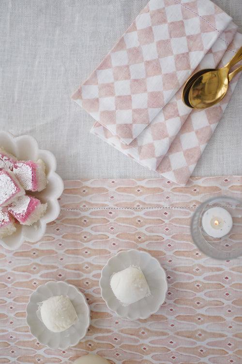 Checker Blush Table Napkin (Set of 2) by Sanctuary Living