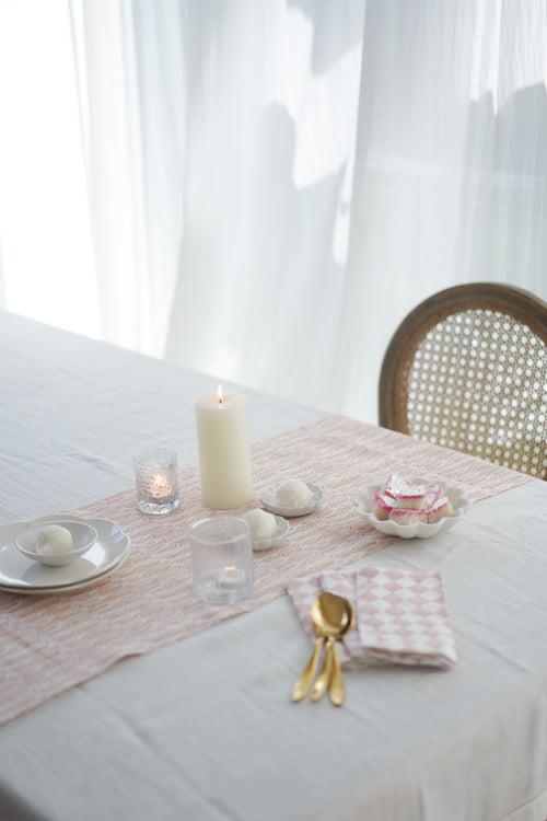 Checker Blush Table Napkin (Set of 2) by Sanctuary Living