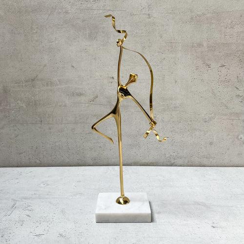 Golden Harmony Brass Sculpture