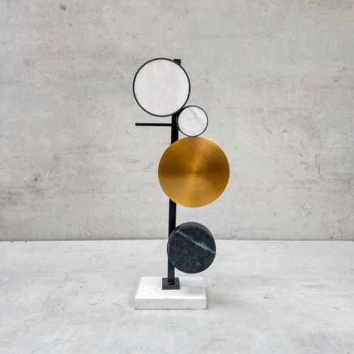 Linetti Marble and Metal Sculpture