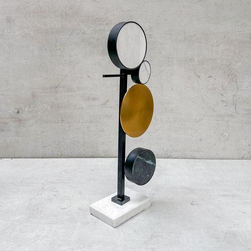 Linetti Marble and Metal Sculpture