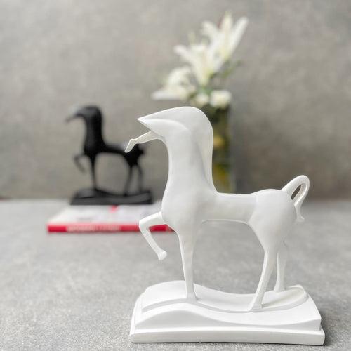 Artemis White Horse Sculpture