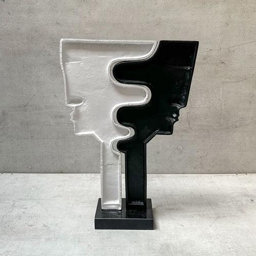 The Yin and Yang Cast Aluminium Sculpture