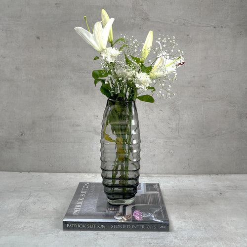 Hudson Smoky Glass Vase (Large)