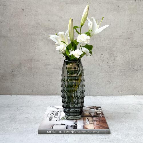 Hudson Smoky Glass Vase (Small)