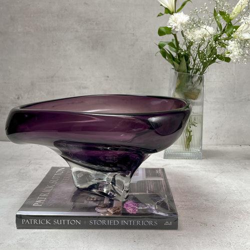 Clara Violet Luxury Glass Object