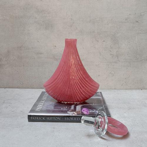 Hayden Pink Opulent Glass Vase