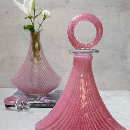 Hayden Pink Opulent Glass Vase