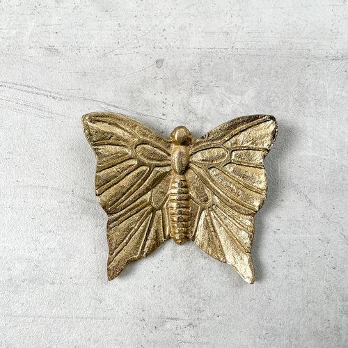 Cassandra Metal Butterfly Wall Sculpture (Gold) - Set of 2