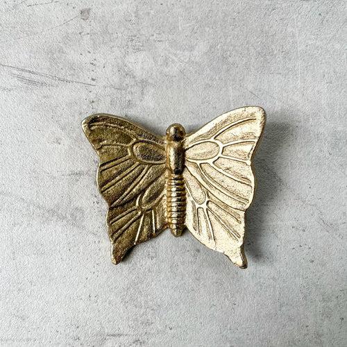 Cassandra Metal Butterfly Wall Sculpture (Gold) - Set of 2