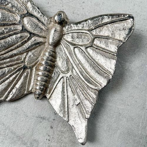 Cassandra Metal Butterfly Wall Sculpture (Silver) - Set of 2