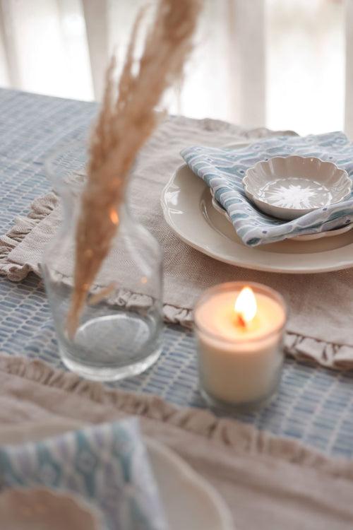 Mosaic Blue Table Napkin (Set of 2) by Sanctuary Living