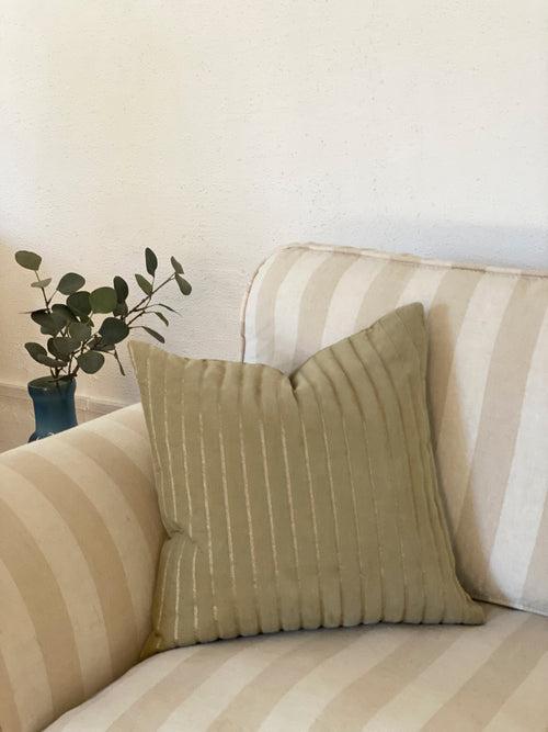 Eden Striped Sand Cushion Cover by Sanctuary Living