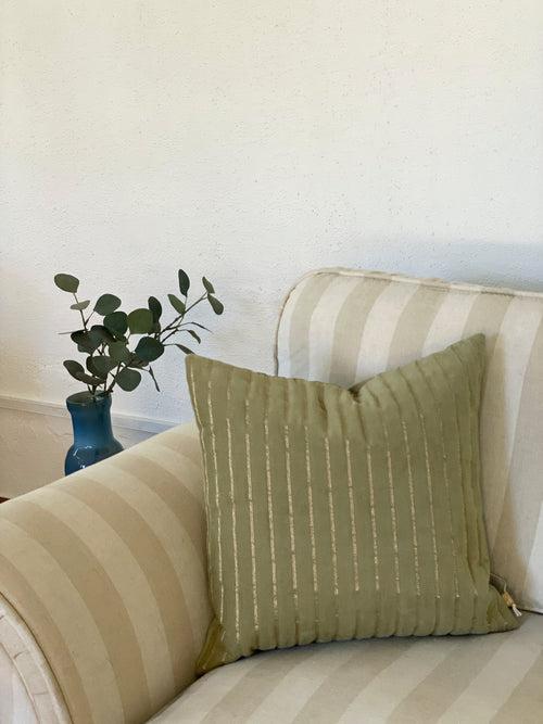Eden Striped Fern Cushion Cover by Sanctuary Living