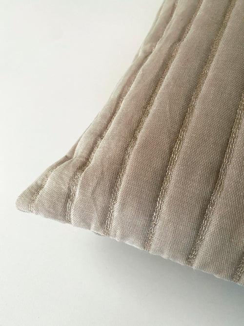 Eden Striped Oatmeal Cushion Cover by Sanctuary Living