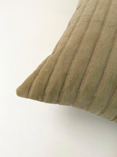 Eden Striped Sand Oblong Cushion Cover by Sanctuary Living