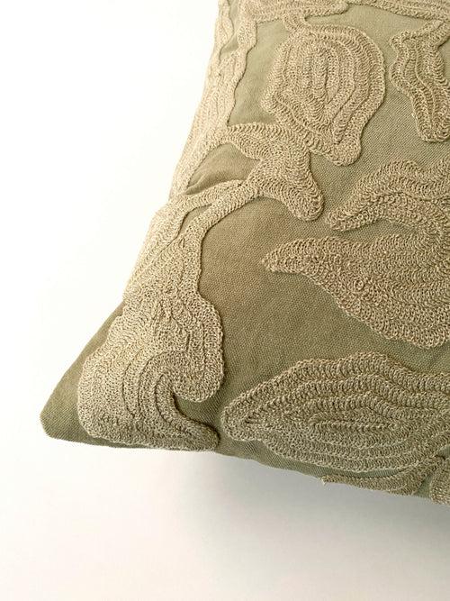 Cascade Embroidered Sand Cushion Cover by Sanctuary Living