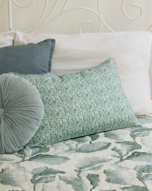 Cascade Teal Linen Bedspread by Sanctuary Living