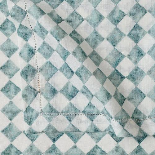 Checker Blue Table Napkin (Set of 2) by Sanctuary Living