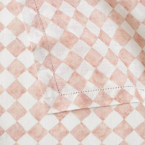 Checker Blush Table Napkin (Set of 2) by Sanctuary Living