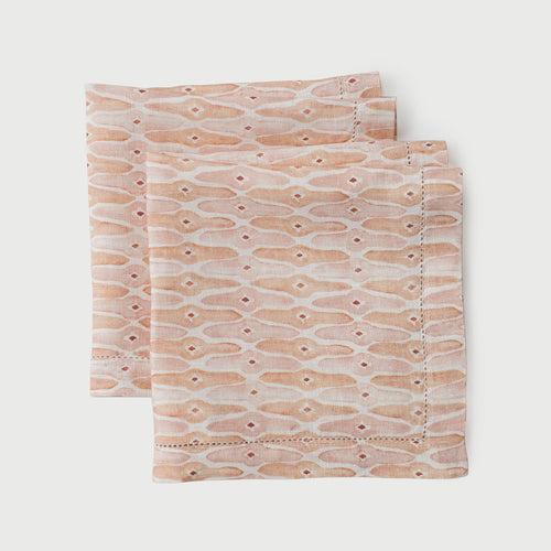 Mosaic Blush Table Napkin (Set of 2) by Sanctuary Living