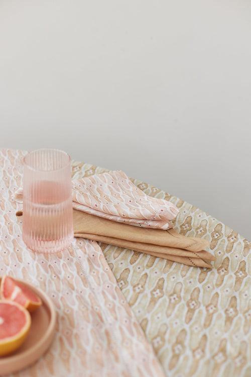 Mosaic Blush Table Napkin (Set of 2) by Sanctuary Living