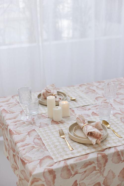 Checker Beige Table Mat (Set of 2) by Sanctuary Living