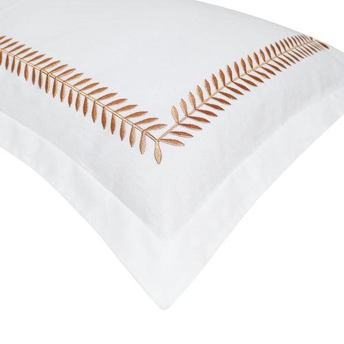 Spring White Cotton Sateen Bed Sheet by Veda Homes