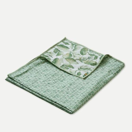 Cascade Green Linen Bedspread by Sanctuary Living