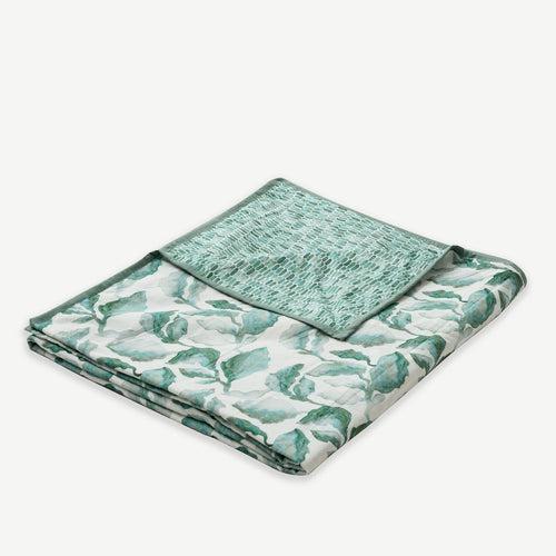 Cascade Teal Linen Bedspread by Sanctuary Living