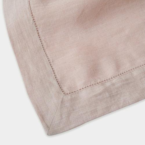 Soft Pink Linen Table Cover (4 seater) by Sanctuary Living