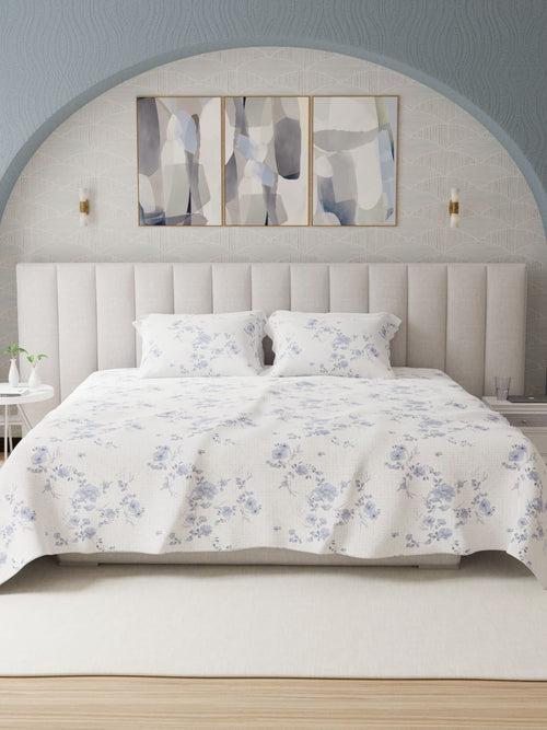 Velvet Printed Cotton Bed Sheet by Houmn