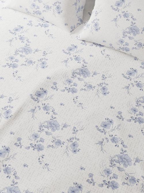 Velvet Printed Cotton Bed Sheet by Houmn