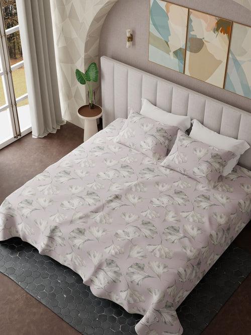 Jubilee Pink Printed Cotton Bed Sheet by Houmn
