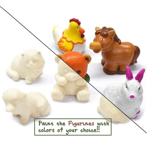 KKM3036A ANIMAL FIGURINES PAINTING KIT