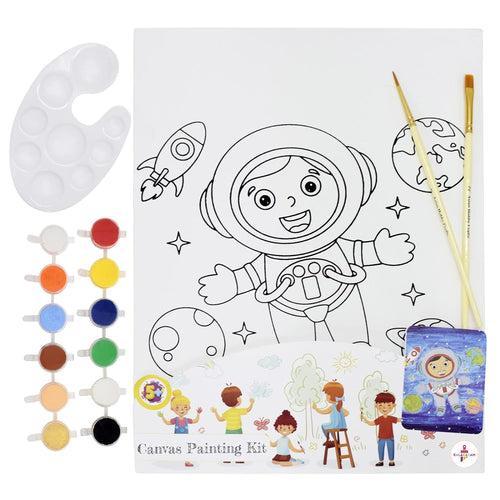 KKM1533C CANVAS PAINTING KIT A4 DESIGN: SPACE BOY