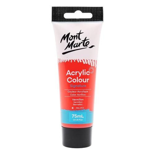 Mont Marte Signature Acrylic Paint 75ml Tube - Vermillion