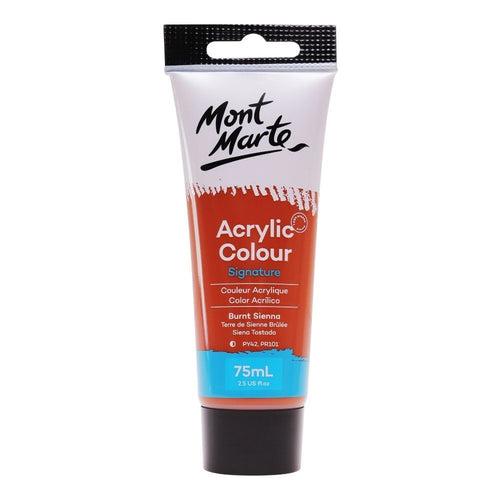 Mont Marte Signature Acrylic Paint 75ml Tube - Burnt Sienna