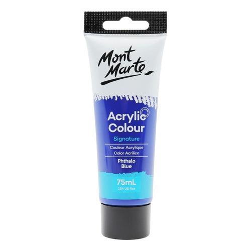 Mont Marte Signature Acrylic Paint 75ml Tube - Phthalo Blue