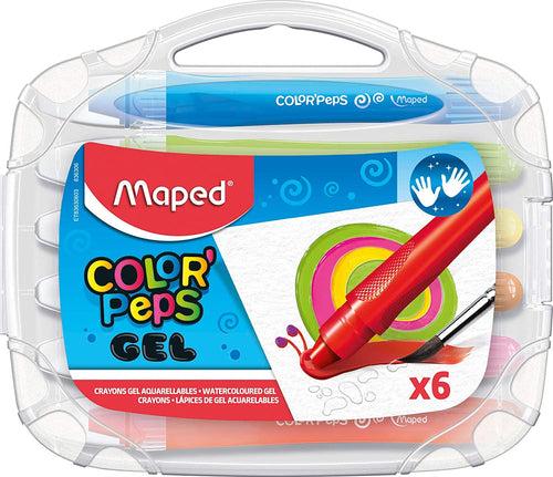 Maped Color'Peps Water Color Gel Crayons Set - Pack of 6