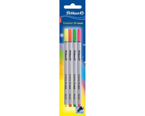 FINELINER 96 BLISTER 4 NEON COLOR